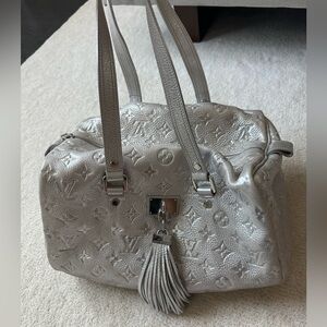 Louis Vuitton limited edition silver metallic bag